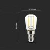 Żarówka LED V-TAC 2W filament E14 ST26 VT-1952 4000K 200lm